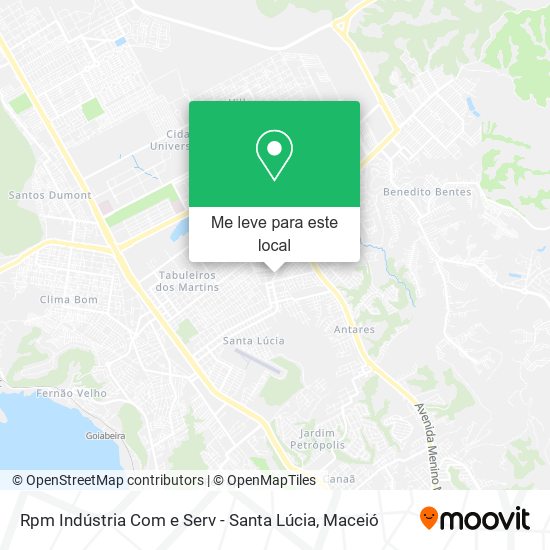 Rpm Indústria Com e Serv - Santa Lúcia mapa