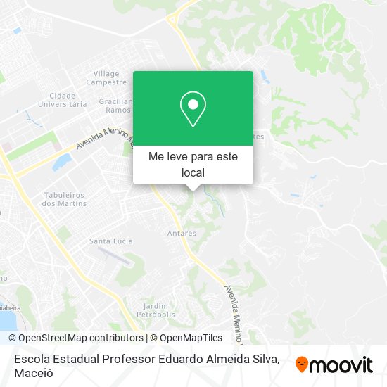 Escola Estadual Professor Eduardo Almeida Silva mapa