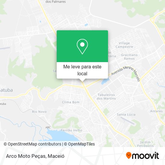 Arco Moto Peças mapa