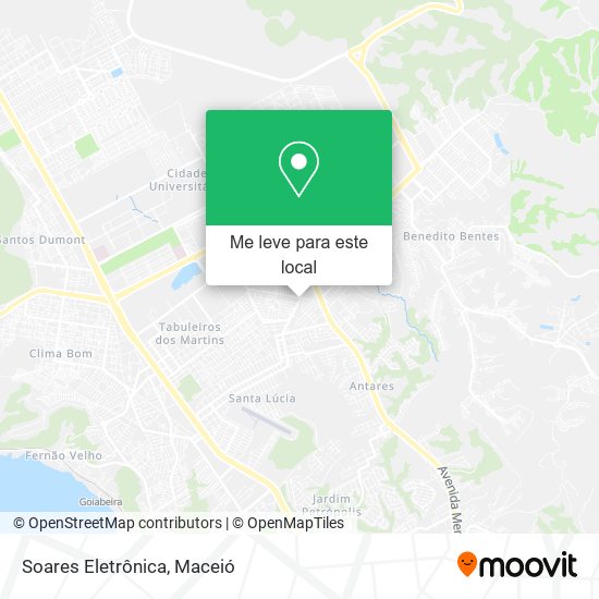 Soares Eletrônica mapa