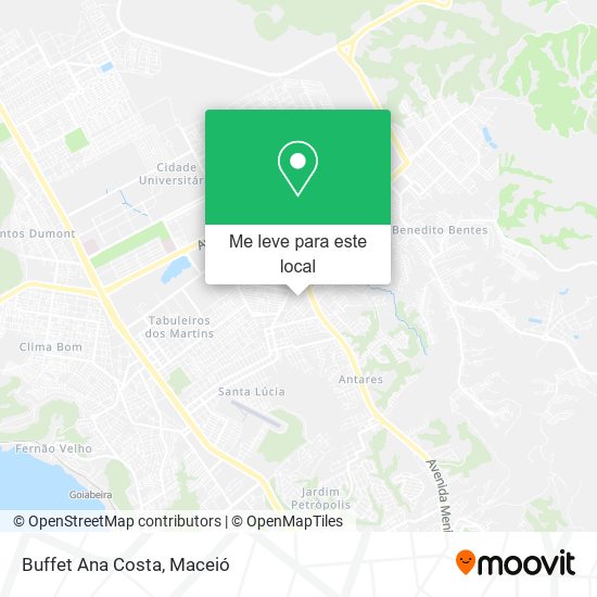 Buffet Ana Costa mapa