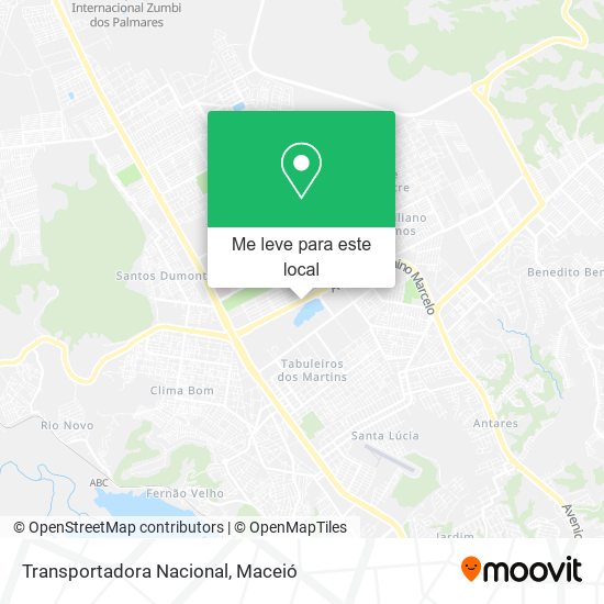 Transportadora Nacional mapa