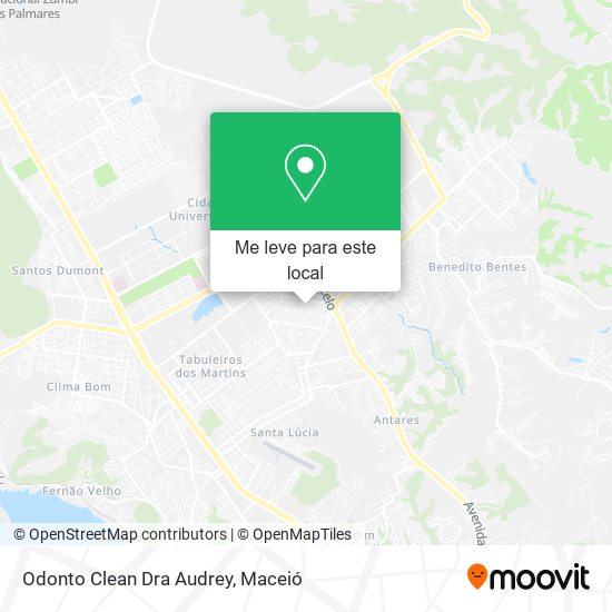 Odonto Clean Dra Audrey mapa