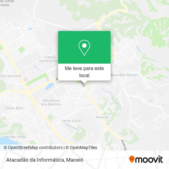 Atacadão da Informática mapa