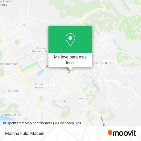 Mãinha Fulô mapa
