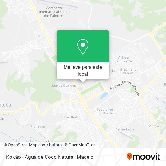 Kokão - Água de Coco Natural mapa