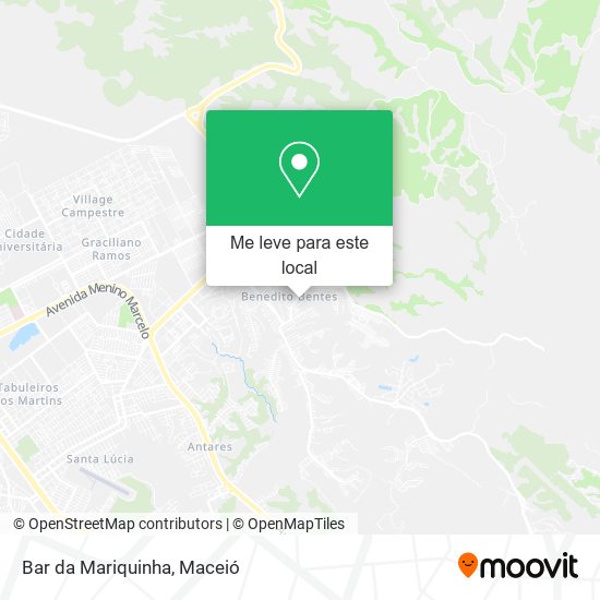 Bar da Mariquinha mapa