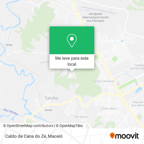 Caldo de Cana do Zé mapa