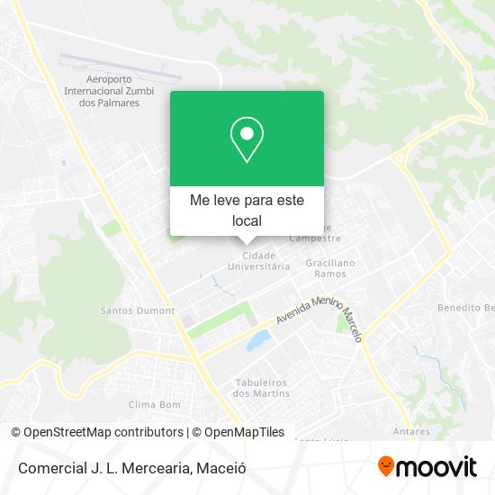 Comercial J. L. Mercearia mapa