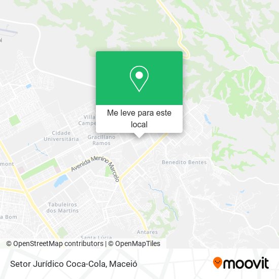 Setor Jurídico Coca-Cola mapa