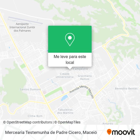 Mercearia Testemunha de Padre Cicero mapa