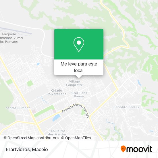Erartvidros mapa