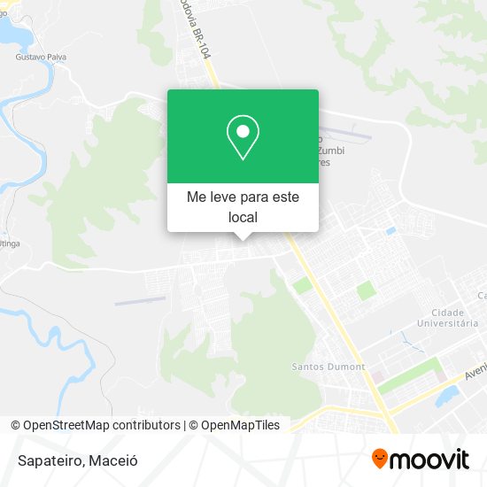 Sapateiro mapa