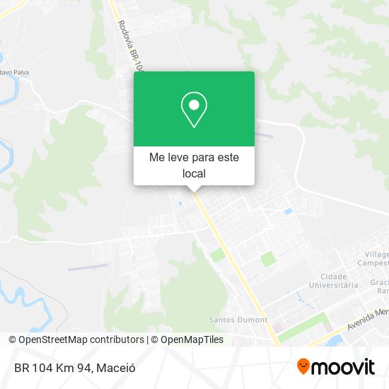 BR 104 Km 94 mapa