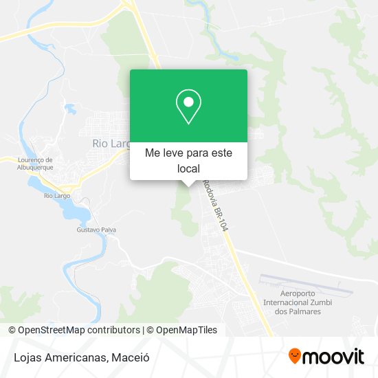 Lojas Americanas mapa