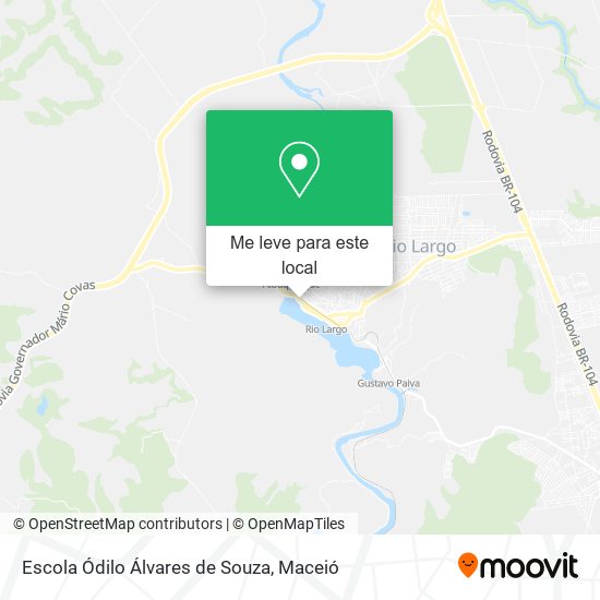 Escola Ódilo Álvares de Souza mapa