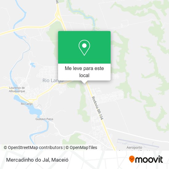 Mercadinho do Jal mapa