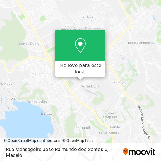 Rua Mensageiro José Raimundo dos Santos 6 mapa