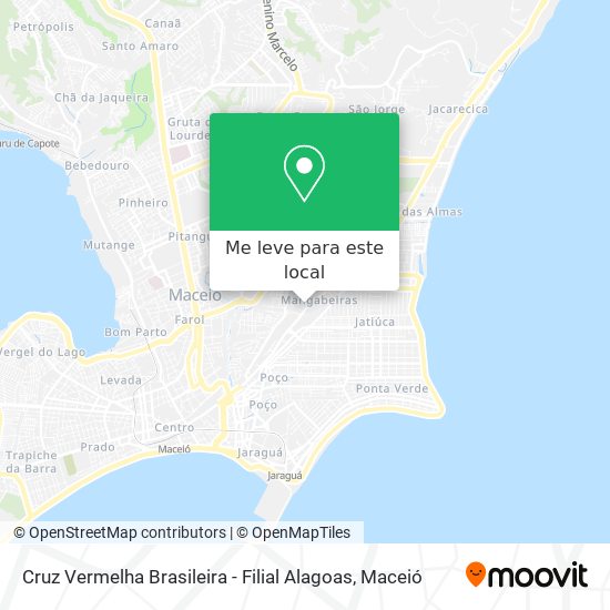 Cruz Vermelha Brasileira - Filial Alagoas mapa