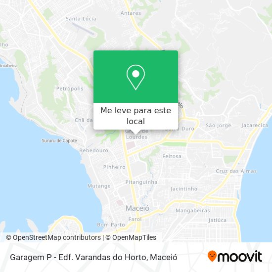 Garagem P - Edf. Varandas do Horto mapa