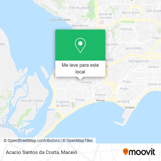 Acacio Santos da Costa mapa
