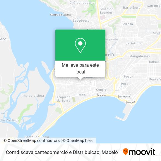 Comdiscavalcantecomercio e Distribuicao mapa