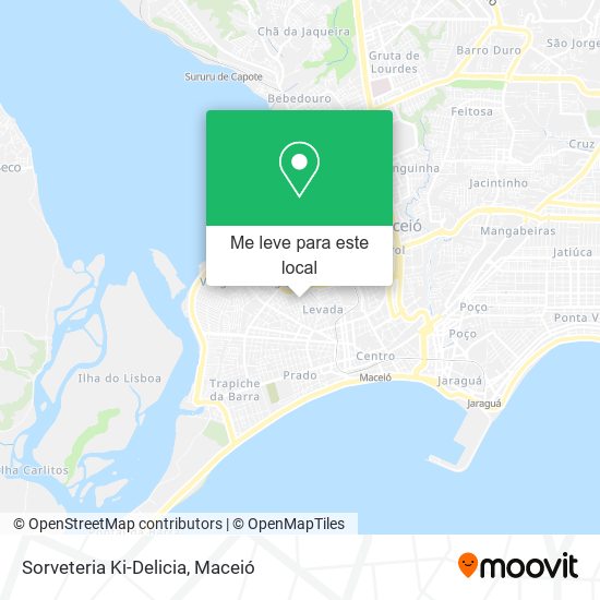Sorveteria Ki-Delicia mapa