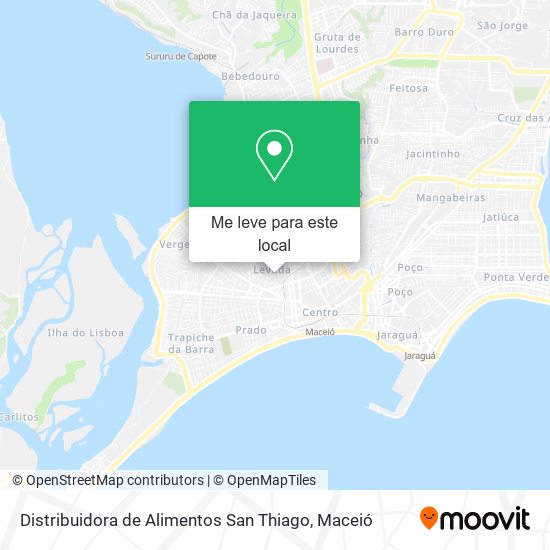 Distribuidora de Alimentos San Thiago mapa