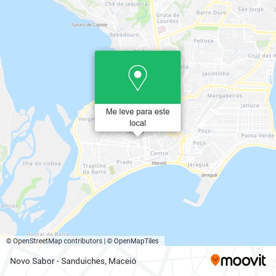 Novo Sabor - Sanduiches mapa