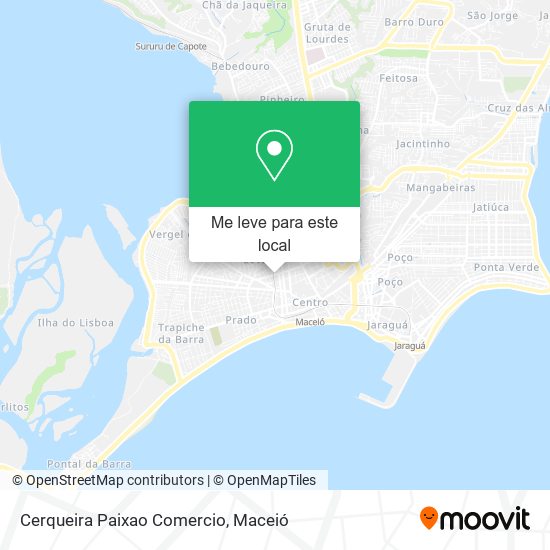 Cerqueira Paixao Comercio mapa