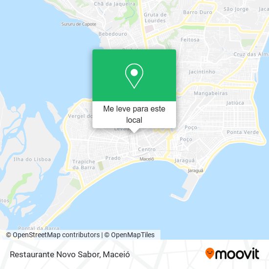 Restaurante Novo Sabor mapa