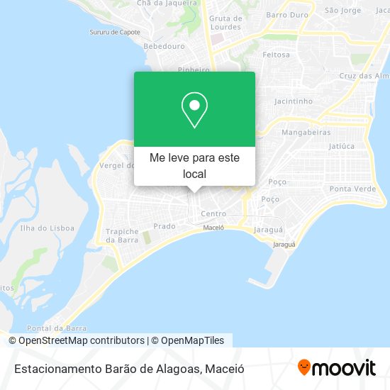 Estacionamento Barão de Alagoas mapa