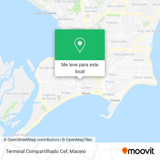 Terminal Compartilhado Cef mapa