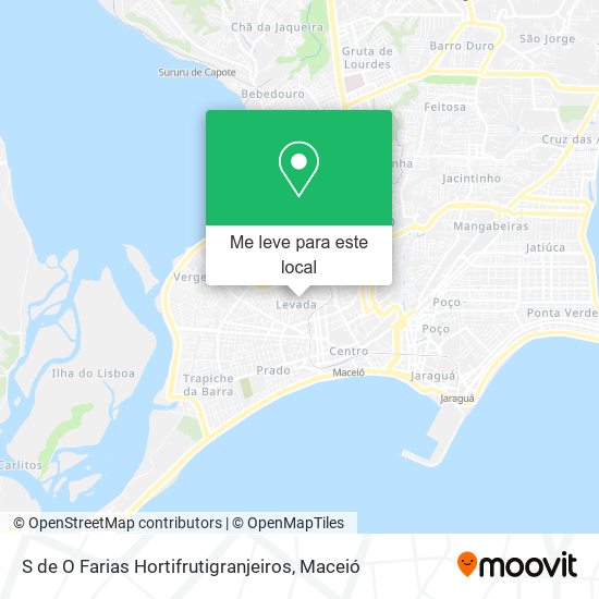 S de O Farias Hortifrutigranjeiros mapa