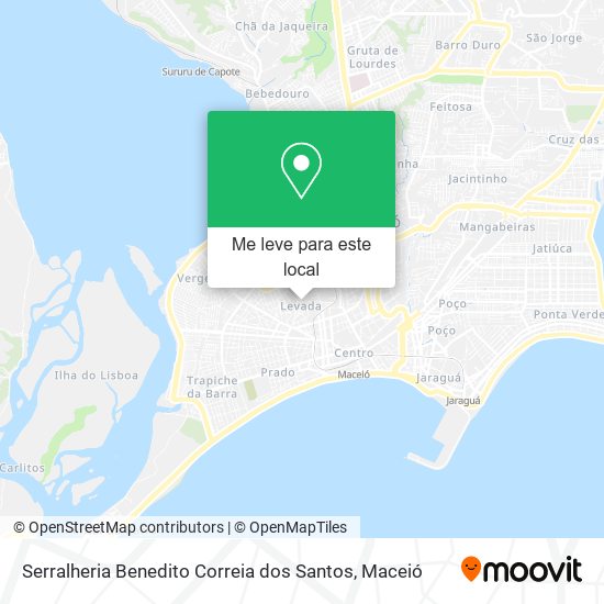 Serralheria Benedito Correia dos Santos mapa