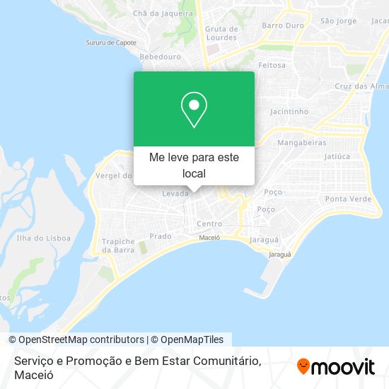 Serviço e Promoção e Bem Estar Comunitário mapa