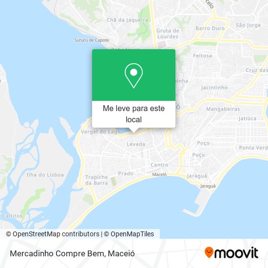 Mercadinho Compre Bem mapa