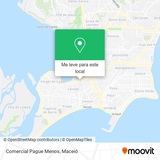 Comercial Pague Menos mapa