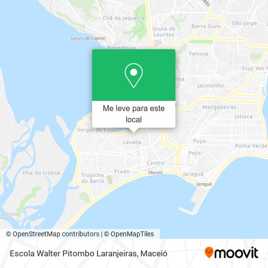 Escola Walter Pitombo Laranjeiras mapa