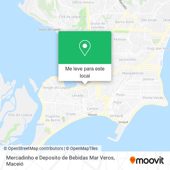 Mercadinho e Deposito de Bebidas Mar Veros mapa