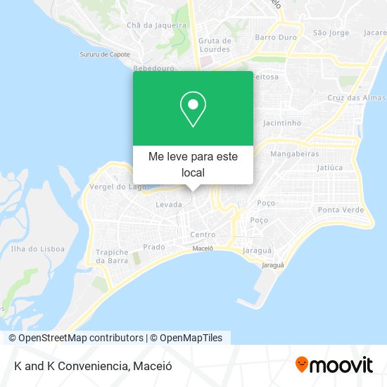 K and K Conveniencia mapa