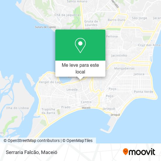 Serraria Falcão mapa