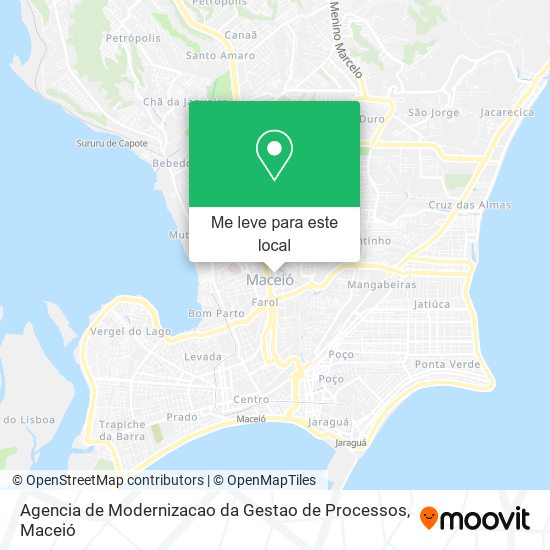 Agencia de Modernizacao da Gestao de Processos mapa