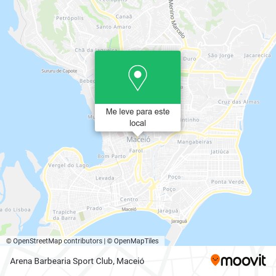 Arena Barbearia Sport Club mapa