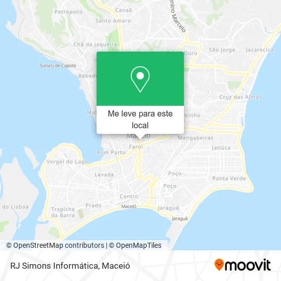 RJ Simons Informática mapa