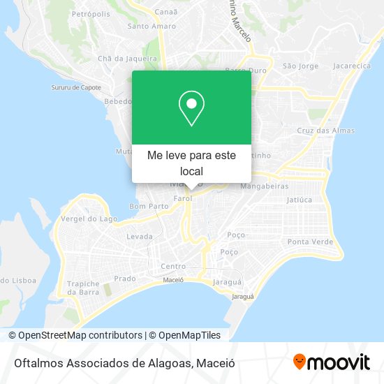 Oftalmos Associados de Alagoas mapa