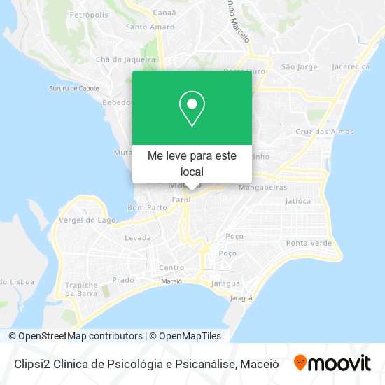 Clipsi2 Clínica de Psicológia e Psicanálise mapa