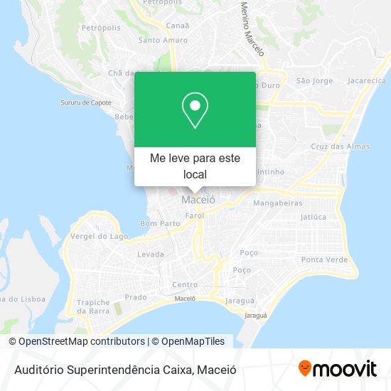 Auditório Superintendência Caixa mapa