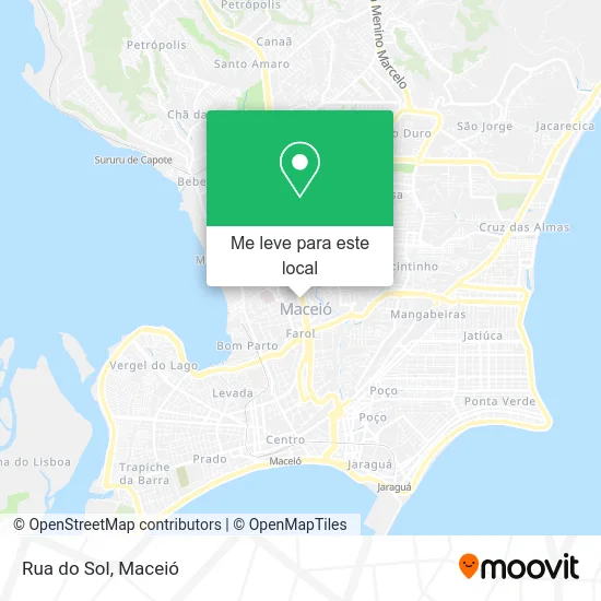 Rua do Sol mapa
