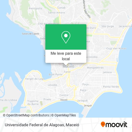 Universidade Federal de Alagoas mapa